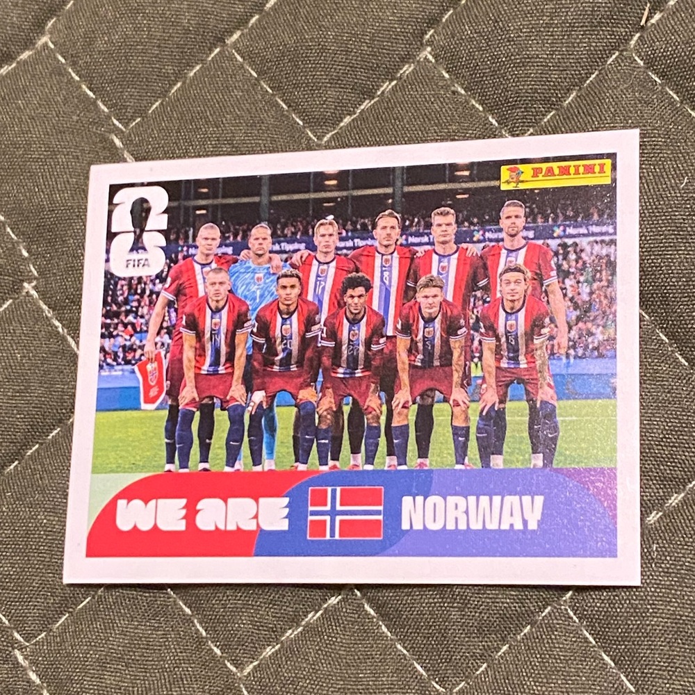 Norway national team panini sticker